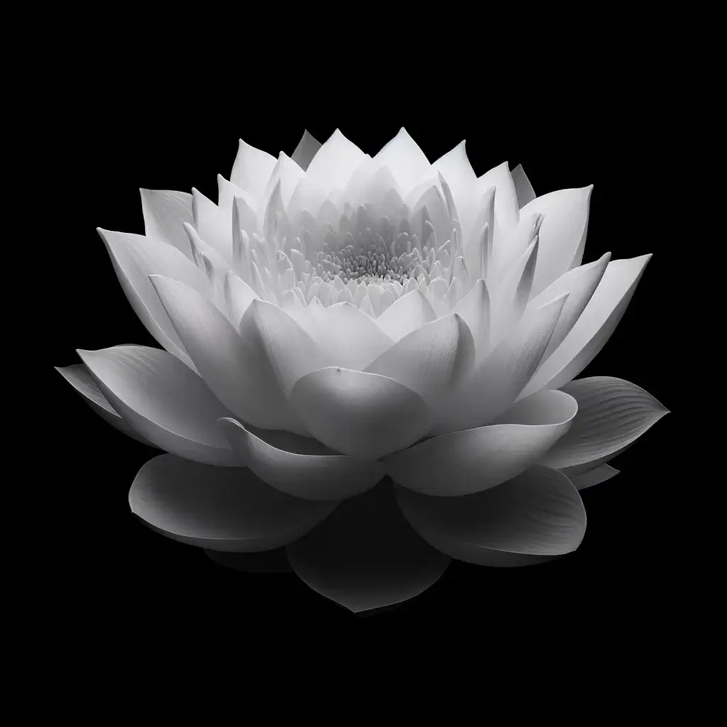 hoa sen trắng tinh khôi